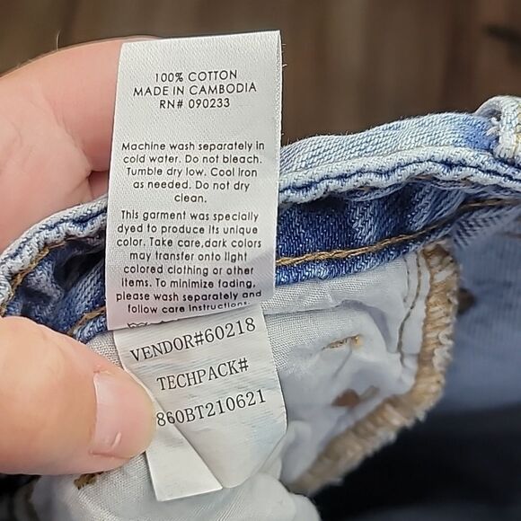 Pascun Distressed Mom Jeans Medium Wash High Rise Women's Size 24 - Picture 7 of 11